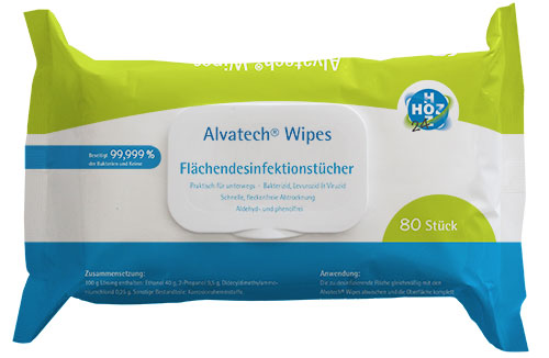 Alvatech®  Wipes Flächendesinfektionstücher