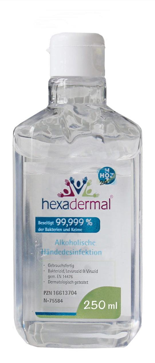 Hexadermal® alkohol. Händedesinfektion, 250ml